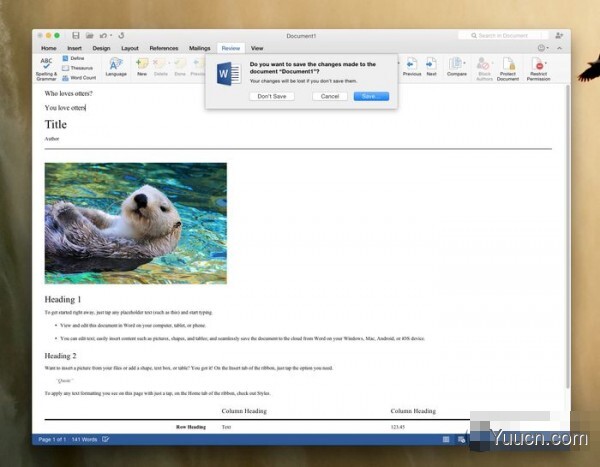 [下载]Office 2016 for Mac新预览版  Word上手体验