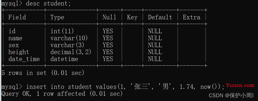 【MySQL】表的数据处理