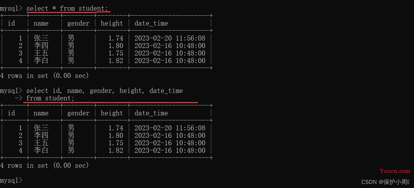 【MySQL】表的数据处理