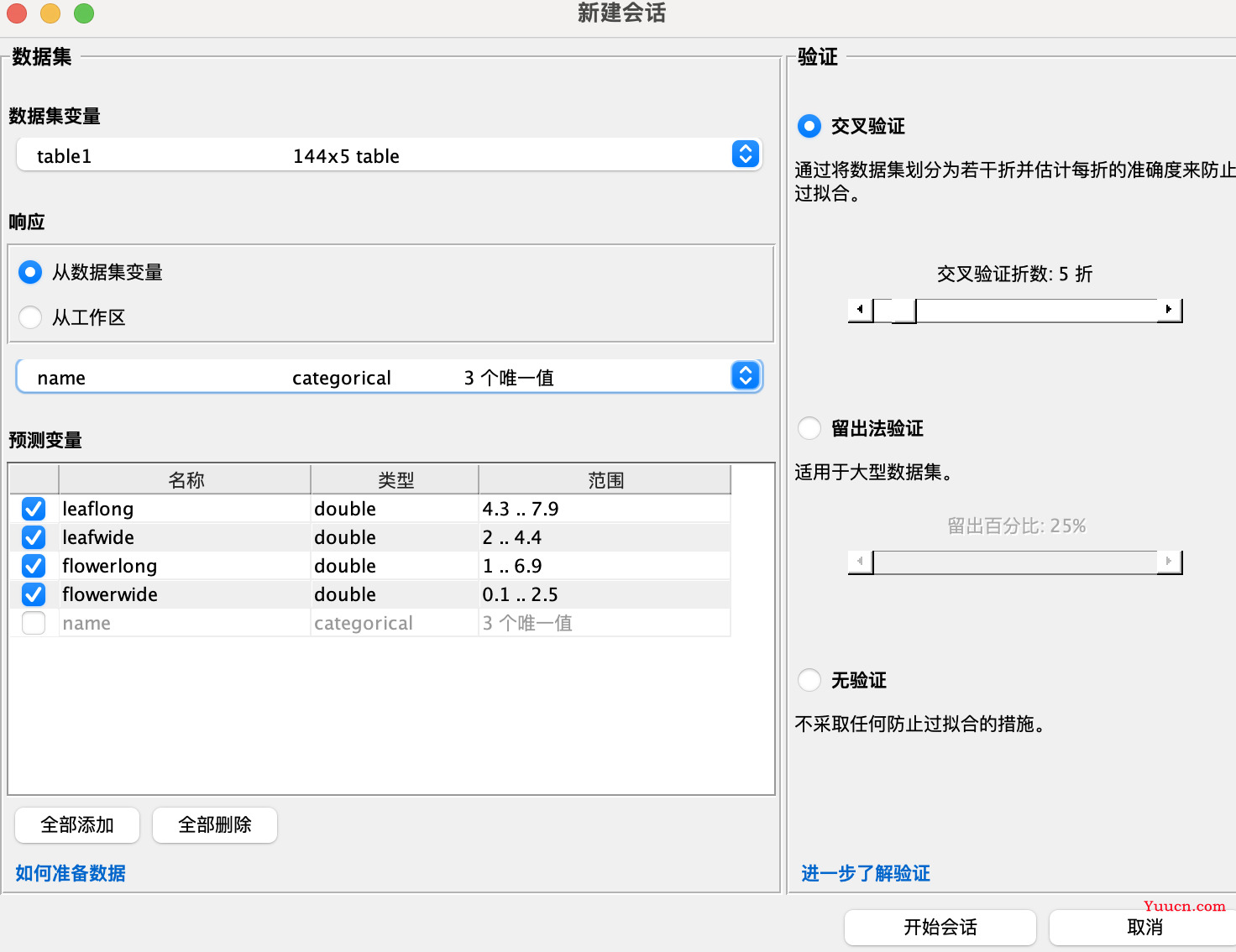 MATLAB初步进行机器学习