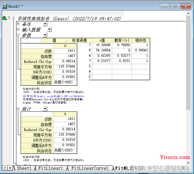 Origin曲线拟合教程