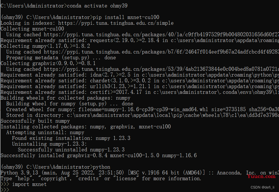 MxNet（GPU版本）安装及相关配置（CUDA，CuDNN，Graphviz，d2l，虚拟环境配置）及最终建议