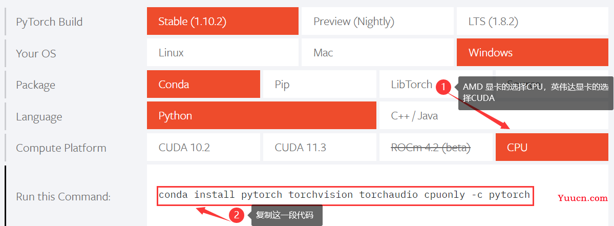 CPU版本的Pytorch安装教程（AMD显卡），附详细图解