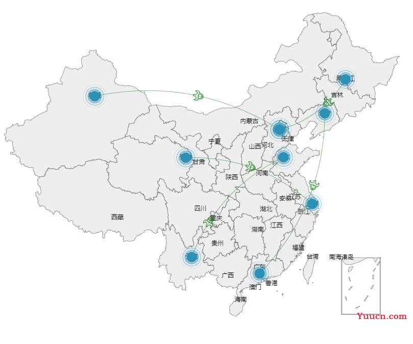 Echart地图组件的使用